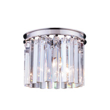 Elegant Lighting 1208F12PN/RC Crystal Sydney Flush Mount Ceiling Light Fixture - (Clear)