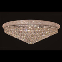 Elegant Lighting 1800F42C/EC Crystal Primo Large Flush Mount Ceiling Light Fixture - (Clear)