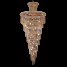 Elegant Lighting 1800SR36G/EC Crystal Spiral Tall Chandelier - (Clear)