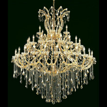 Elegant Lighting 2800G60G-GT/RC Crystal Maria Theresa Large Chandelier - Golden Teak (Smoky)