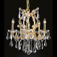 Elegant Lighting 2801D20G/RC Crystal Maria Theresa Chandelier - (Clear)