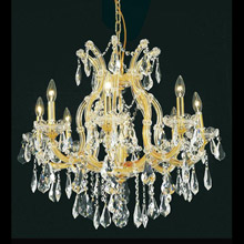 Elegant Lighting 2801D26G/RC Crystal Maria Theresa Chandelier - (Clear)