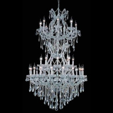 Elegant Lighting 2801D36SC/RC Crystal Maria Theresa Chandelier - (Clear)