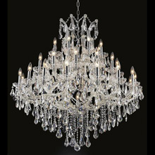 Elegant Lighting 2801G44C/RC Crystal Maria Theresa Chandelier - (Clear)