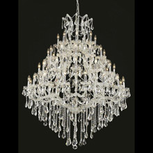 Elegant Lighting 2801G46C/RC Crystal Maria Theresa Chandelier - (Clear)