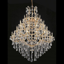 Elegant Lighting 2801G46G/RC Crystal Maria Theresa Chandelier - (Clear)