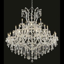 Elegant Lighting 2801G52C/RC Crystal Maria Theresa Large Chandelier - (Clear)