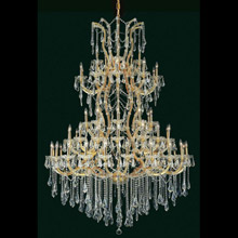 Elegant Lighting 2801G54G/RC Crystal Maria Theresa Large Chandelier - (Clear)