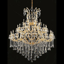 Elegant Lighting 2801G60G/RC Crystal Maria Theresa Large Chandelier - (Clear)
