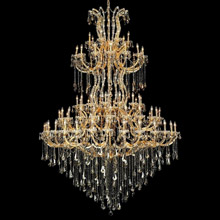 Elegant Lighting 2801G96G-GT/RC Crystal Maria Theresa Large Chandelier - Golden Teak (Smoky)