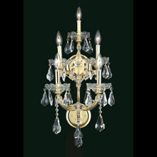 Elegant Lighting 2801W5G/RC Crystal Maria Theresa Wall Sconce - (Clear)