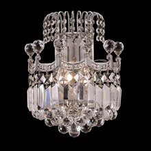 Elegant Lighting 8949W12C/EC Crystal Corona Wall Sconce - (Clear)
