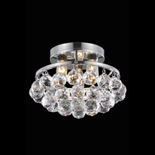 Elegant Lighting 9805F10C/RC Crystal Corona Flush Mount Ceiling Light Fixture - (Clear)