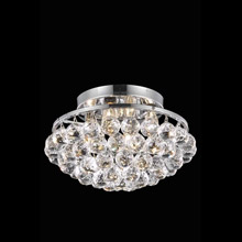 Elegant Lighting 9805F14C/RC Crystal Corona Flush Mount Ceiling Light Fixture - (Clear)