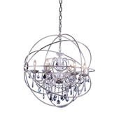 Crystal Geneva Chandelier - Elegant Lighting 1130D32PN-SS