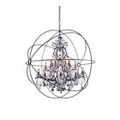Crystal Geneva Large Chandelier - Elegant Lighting 1130G60DB