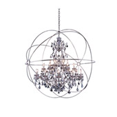 Crystal Geneva Large Chandelier - Elegant Lighting 1130G60PN-SS