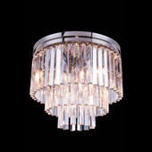 Crystal Sydney Flush Mount Ceiling Light Fixture - Elegant Lighting 1201F20PN