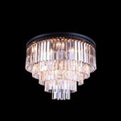 Crystal Sydney Flush Mount Ceiling Light Fixture - Elegant Lighting 1201F32MB