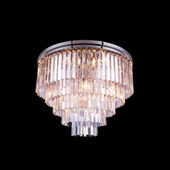 Crystal Sydney Flush Mount Ceiling Light Fixture - Elegant Lighting 1201F32PN