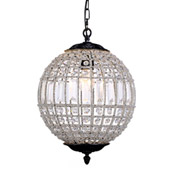 Crystal Olivia Pendant - Elegant Lighting 1205D12DB