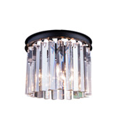 Crystal Sydney Flush Mount Ceiling Light Fixture - Elegant Lighting 1208F12MB