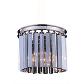 Crystal Sydney Flush Mount Ceiling Light Fixture - Elegant Lighting 1208F12PN-SS