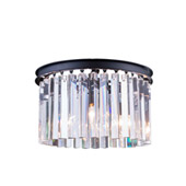 Crystal Sydney Flush Mount Ceiling Light Fixture - Elegant Lighting 1208F16MB