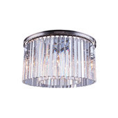 Crystal Sydney Flush Mount Ceiling Light Fixture - Elegant Lighting 1208F26PN