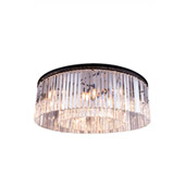 Crystal Sydney Large Flush Mount Ceiling Light Fixture - Elegant Lighting 1208F43MB