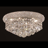 Crystal Primo Flush Mount Ceiling Light Fixture - Elegant Lighting 1800F14C