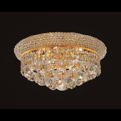 Crystal Primo Flush Mount Ceiling Light Fixture - Elegant Lighting 1800F14G