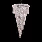 Crystal Spiral Chandelier - Elegant Lighting 1801SR30C