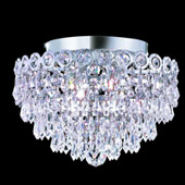 Crystal Century Flush Mount Ceiling Light Fixture - Elegant Lighting 1902F12C