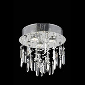 Crystal Galaxy Flush Mount Ceiling Light Fixture - Elegant Lighting 2006F13SC
