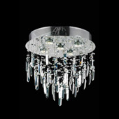 Crystal Galaxy Flush Mount Ceiling Light Fixture - Elegant Lighting 2006F16SC