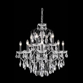 Crystal St. Francis Chandelier - Elegant Lighting 2016D28DB