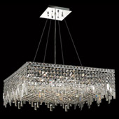 Crystal Maxime Square Chandelier - Elegant Lighting 2033D28C