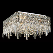 Crystal Maxime Flush Mount Ceiling Light Fixture - Elegant Lighting 2033F12C
