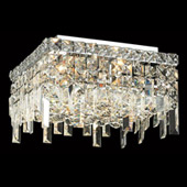 Crystal Maxime Flush Mount Ceiling Light Fixture - Elegant Lighting 2033F14C