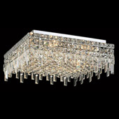 Crystal Maxime Flush Mount Ceiling Light Fixture - Elegant Lighting 2033F24C