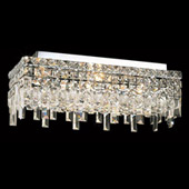 Crystal Maxime Rectangular Flush Mount Ceiling Light Fixture - Elegant Lighting 2035F20C
