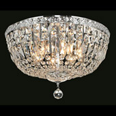 Crystal Tranquil Flush Mount Ceiling Light Fixture - Elegant Lighting 2528F18C