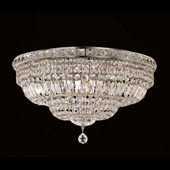 Crystal Tranquil Flush Mount Ceiling Light Fixture - Elegant Lighting 2528F24C