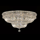 Crystal Tranquil Large Flush Mount Ceiling Light Fixture - Elegant Lighting 2528F30C