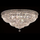 Crystal Tranquil Large Flush Mount Ceiling Light Fixture - Elegant Lighting 2528F36C