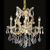 Crystal Maria Theresa Chandelier - Elegant Lighting 2800D20G