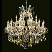 Crystal Maria Theresa Chandelier - Elegant Lighting 2800D30C-GT