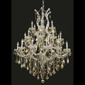 Crystal Maria Theresa Chandelier - Elegant Lighting 2800D38C-GT