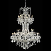 Crystal Maria Theresa Chandelier - Elegant Lighting 2800D46C